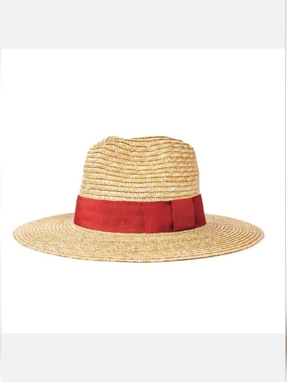 Brixton Women’s Straw Hat Joanna Joana NWOT Red Bow